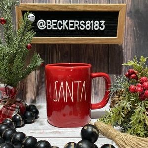 Rae Dunn Red 'Santa' Mug